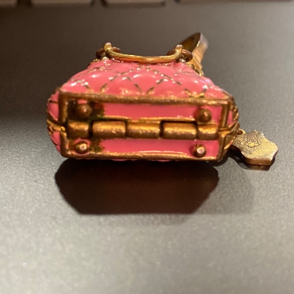 RARE Vintage Y2K JUICY COUTURE PINK QUILTED BOWLER BAG STATUS DAYDREAMER BARBIE - Picture 3 of 12